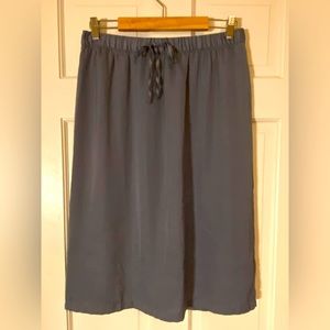 GAP silver satin skirt, size S